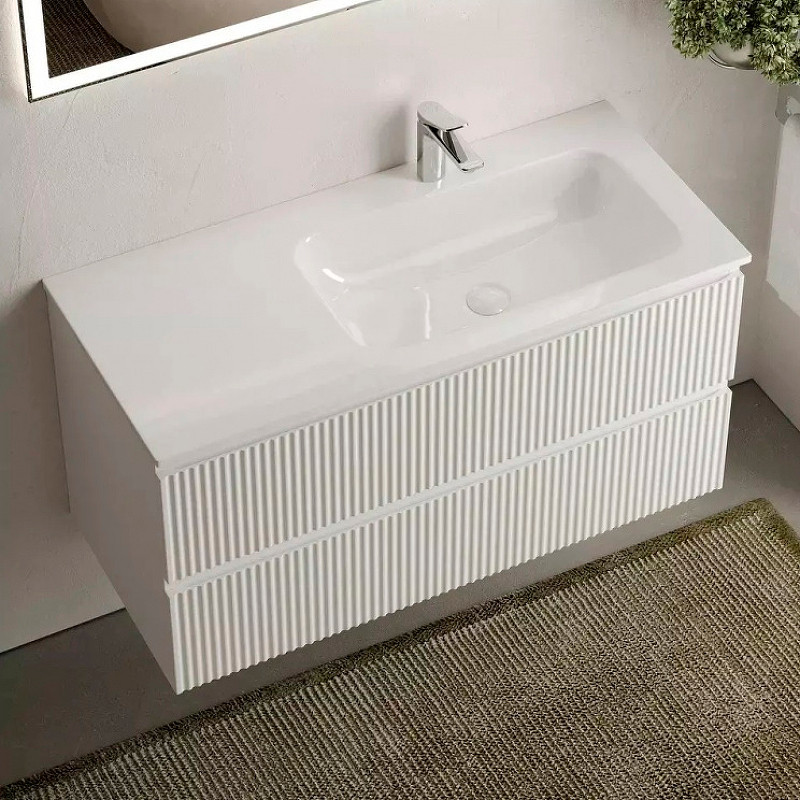 Тумба под раковину Sancos Snob R 100 R SNR100RW подвесная Bianco
