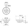 Мыльница Sancos Base SC9031BG Золото брашированное