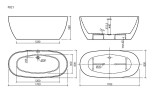 Акриловая ванна Sancos Oval 170x80 FB21 цвет Белый