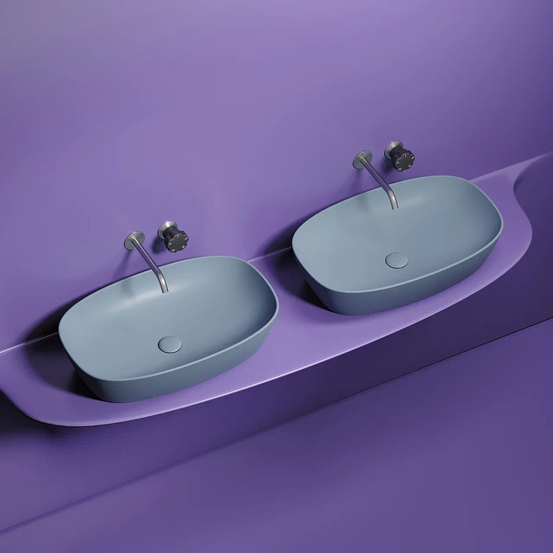 Раковина-чаша Ceramicanova Element 60 CN6049MHL Серо-голубая матовая