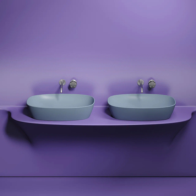 Раковина-чаша Ceramicanova Element 60 CN6049MHL Серо-голубая матовая