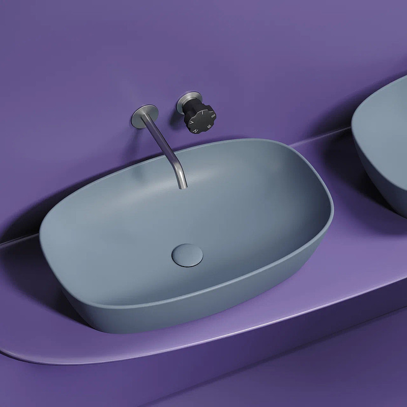 Раковина-чаша Ceramicanova Element 60 CN6049MHL Серо-голубая матовая