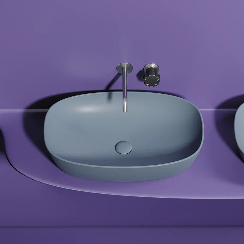 Раковина-чаша Ceramicanova Element 60 CN6049MHL Серо-голубая матовая