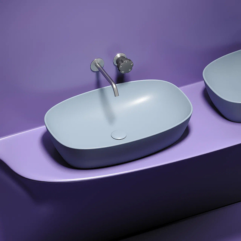 Раковина-чаша Ceramicanova Element 60 CN6049MHL Серо-голубая матовая