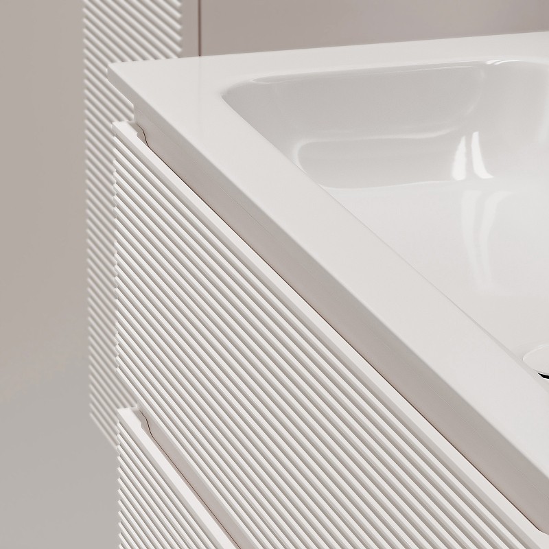 Тумба под раковину Sancos Folk 100 L FL100LW подвесная Bianco