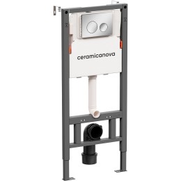 Инсталляция Ceramicanova Balance CN121001CH для унитаза с клавишей смыва Хром глянцевый