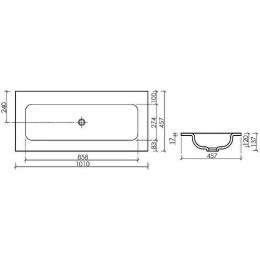 Раковина Ceramicanova Grace 100 CN7013MBwx Черная матовая