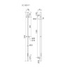 Электрический полотенцесушитель Sancos Etna 150x3 SC13001CH цвет Хром