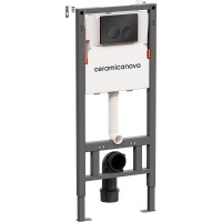Инсталляция Ceramicanova Balance CN121001MB для унитаза с Черной матовой клавишей смыва