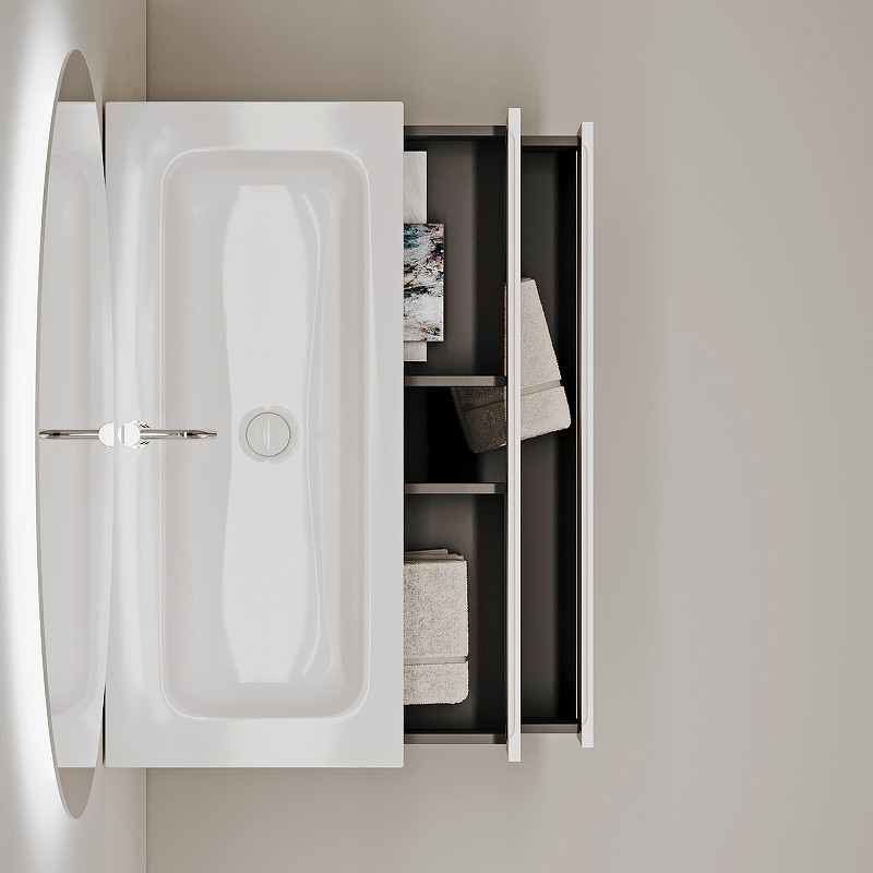 Тумба под раковину Sancos Folk 120 FL120W подвесная Bianco