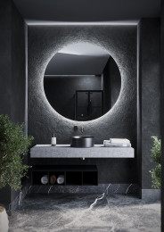 Зеркало Sancos Sfera 120 SF1201 с подсветкой с бесконтактным выключателем и диммером