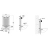 Комплект унитаза Ceramicanova Union CN4009T с сиденьем Микролифт и инсталляцией WeltWasser WW Marberg 507 10000005949+10000005952 с клавишей смыва Хром глянцевый