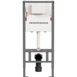 Инсталляция Ceramicanova Balance CN121002CH для унитаза с клавишей смыва Хром глянцевый