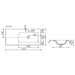 Раковина Ceramicanova Grace 100 R CN7015MB Черная матовая