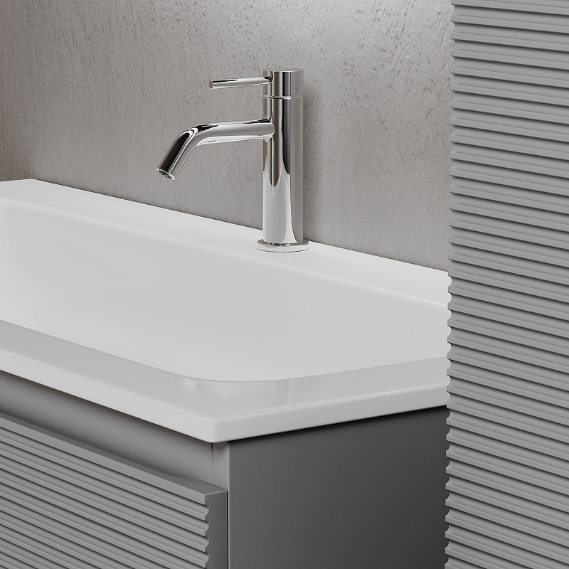 Тумба под раковину Sancos Folk 80 FL80ES подвесная Ergraut soft