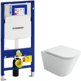 Комплект унитаза Ceramicanova Union CN4009T с инсталляцией Geberit Duofix Sigma UP320 111.300.00.5 с сиденьем Микролифт