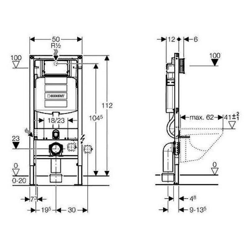 Комплект унитаза Ceramicanova Union CN4009T с инсталляцией Geberit Duofix Sigma UP320 111.300.00.5 с сиденьем Микролифт