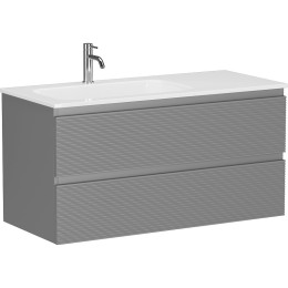 Тумба под раковину Sancos Folk 100 L FL100LES подвесная Ergraut soft