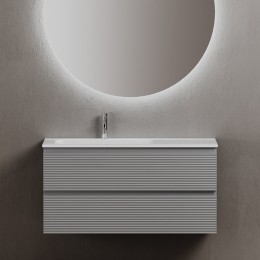 Тумба под раковину Sancos Folk 100 L FL100LES подвесная Ergraut soft