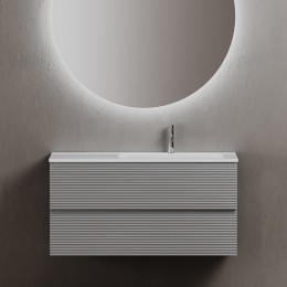 Тумба под раковину Sancos Folk 100 R FL100RES подвесная Ergraut soft