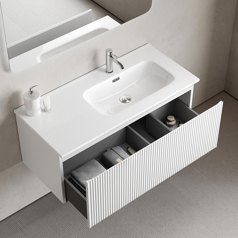 Тумба под раковину Sancos Snob R 1.0 100 R SNR1.0100RW подвесная цвет Bianco