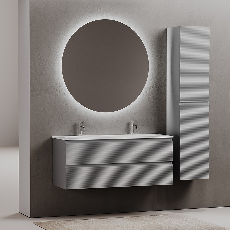 Тумба под раковину Sancos Folk 120 FL120ES подвесная Ergraut soft