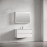 Зеркальный шкаф Sancos Evoke 100 SC80100 с подсветкой цвет Серый