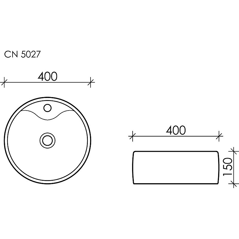 Раковина Ceramicanova Element 40 CN5027 Белая