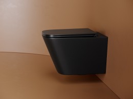 Унитаз Ceramicanova Union CN4009TMB подвесной Черный матовый с сиденьем Микролифт