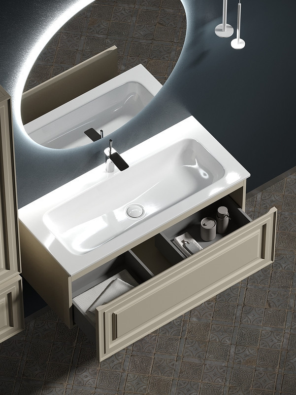 Тумба под раковину Sancos Very 100 VR100CE подвесная Beige Soft