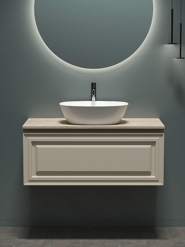 Тумба под раковину Sancos Very 100 VR100CE подвесная Beige Soft