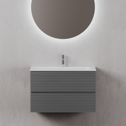 Тумба под раковину Sancos Folk 80 FL80GS подвесная Grey soft