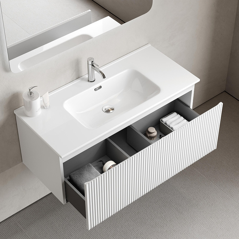 Тумба под раковину Sancos Snob R 1.0 100 SNR1.0100W подвесная цвет Bianco