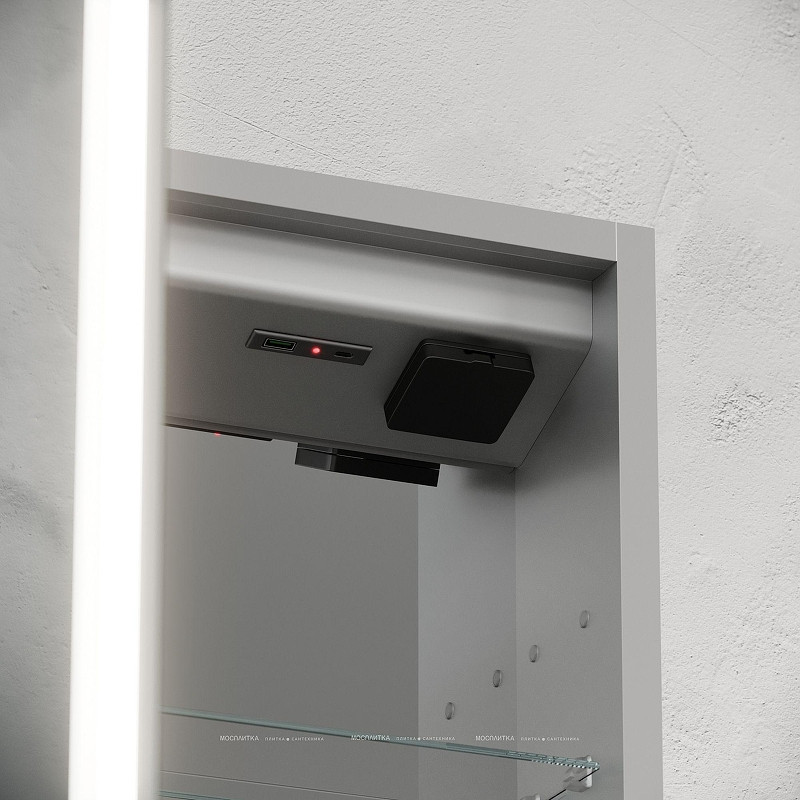 Зеркальный шкаф Sancos Evoke 60 SC8060 с подсветкой цвет Серый