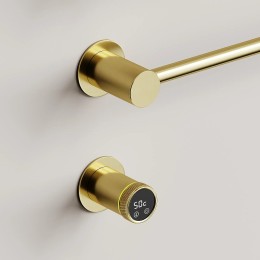 Электрический полотенцесушитель Sancos Linea 66.5х53 SC14001BG цвет Золото брашированное