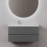 Тумба под раковину Sancos Folk 100 L FL100LGS подвесная Grey soft