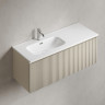 Тумба под раковину Sancos Snob R 1.0 120 L SNR1.0120LCE подвесная цвет Beige Soft
