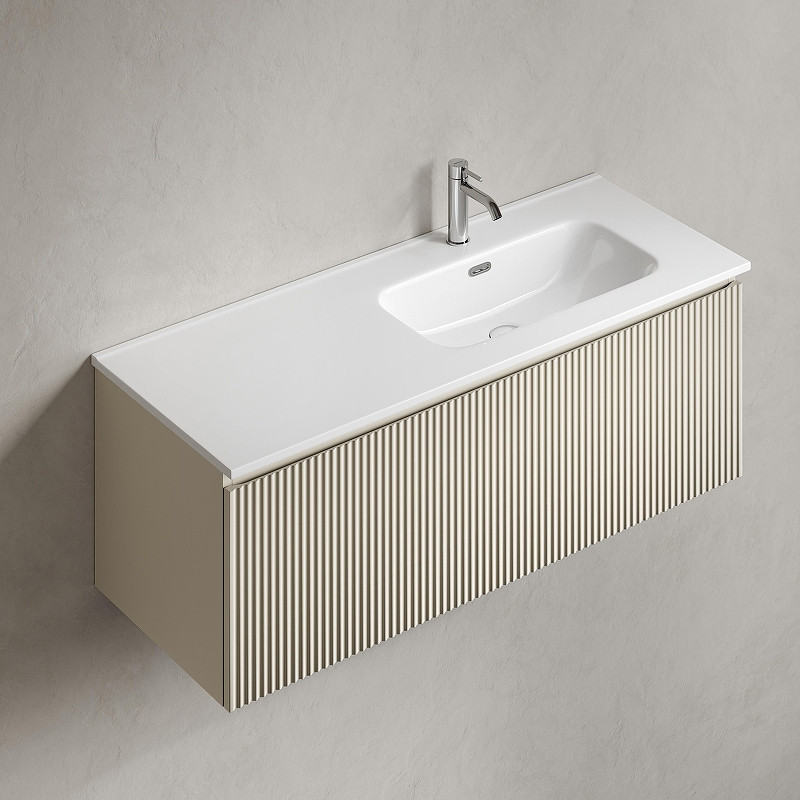 Тумба под раковину Sancos Snob R 1.0 120 R SNR1.0120RCE подвесная цвет Beige Soft