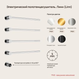 Электрический полотенцесушитель Sancos Linea 66.5х53 SC14001CH цвет Хром