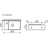 Раковина Ceramicanova Element 40 CN5046MB