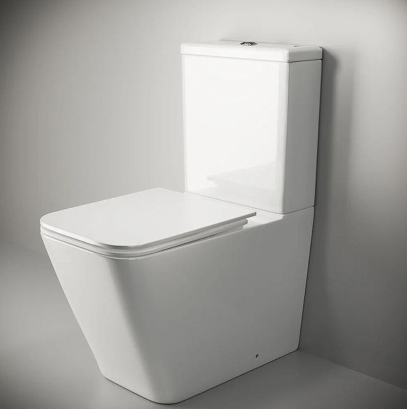 Унитаз-компакт Ceramicanova Cubic CN1803 с бачком и сиденьем Микролифт