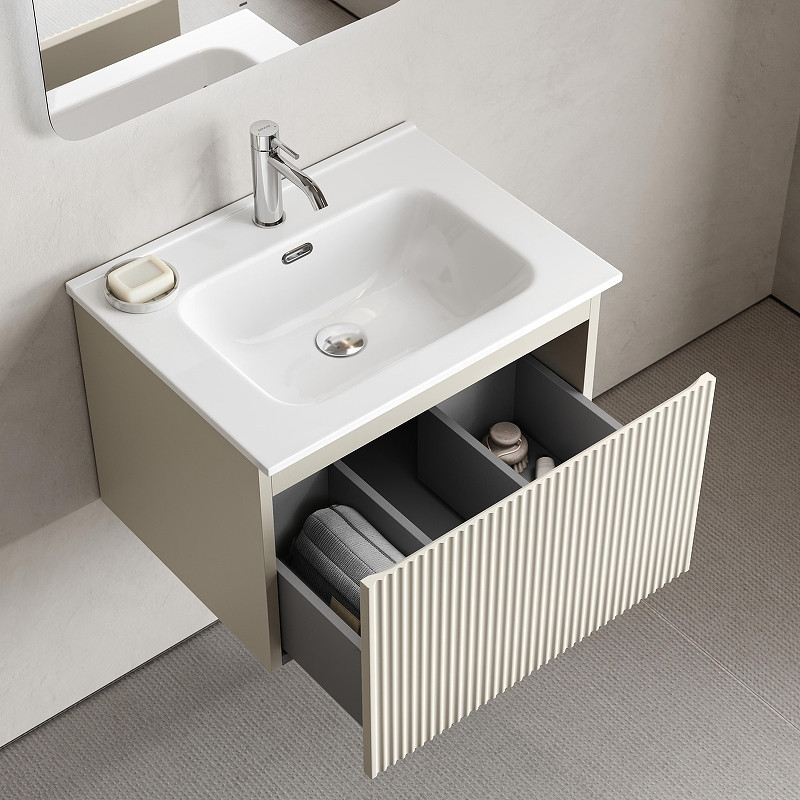 Тумба под раковину Sancos Snob R 1.0 60 SNR1.060CE подвесная цвет Beige Soft