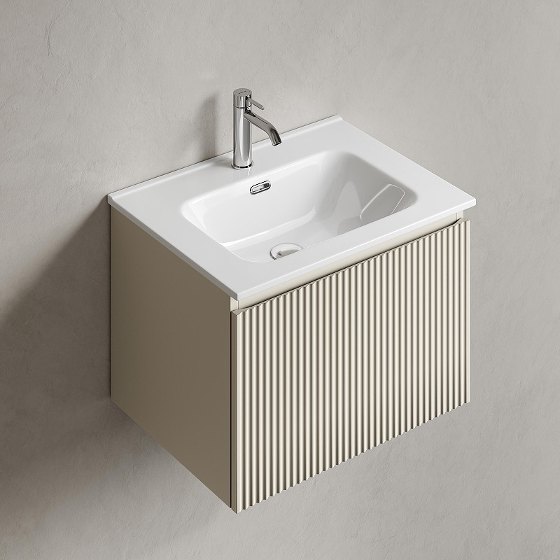 Тумба под раковину Sancos Snob R 1.0 60 SNR1.060CE подвесная цвет Beige Soft