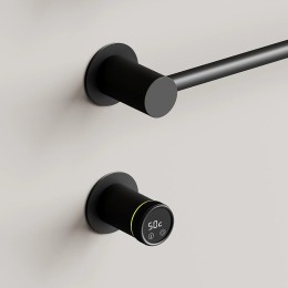Электрический полотенцесушитель Sancos Linea 66.5х53 SC14001MB цвет Черный матовый