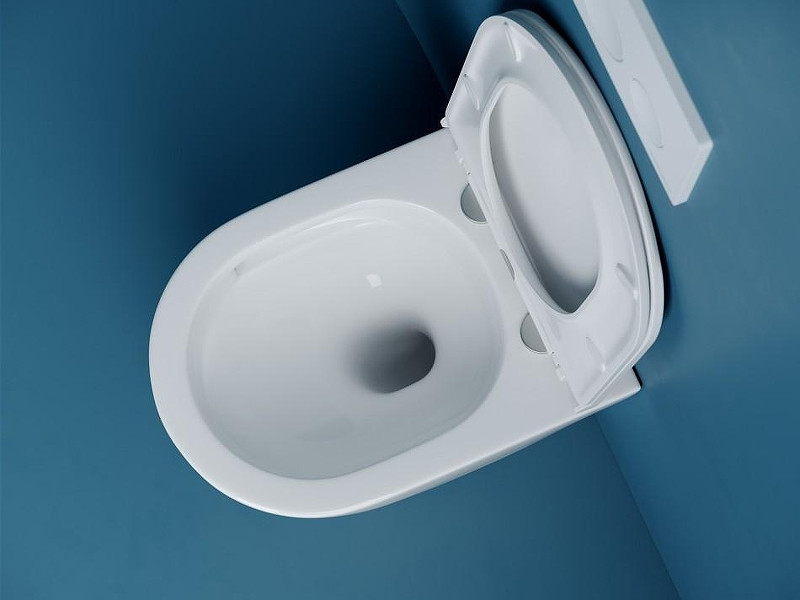 Комплект унитаза Ceramicanova Vogue CN4008T с инсталляцией Tece Profil 9400412 с сиденьем Микролифт и клавишей смыва Хром глянцевый