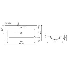 Раковина Ceramicanova Grace 100 CN7013 Белая