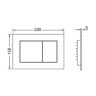 Комплект унитаза Ceramicanova Vogue CN4008T с инсталляцией Tece Base 9400413 с сиденьем Микролифт и Белой клавишей смыва