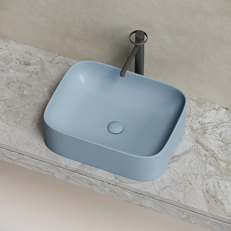 Раковина-чаша Ceramicanova Element 51 CN6052MHL Серо-голубая матовая