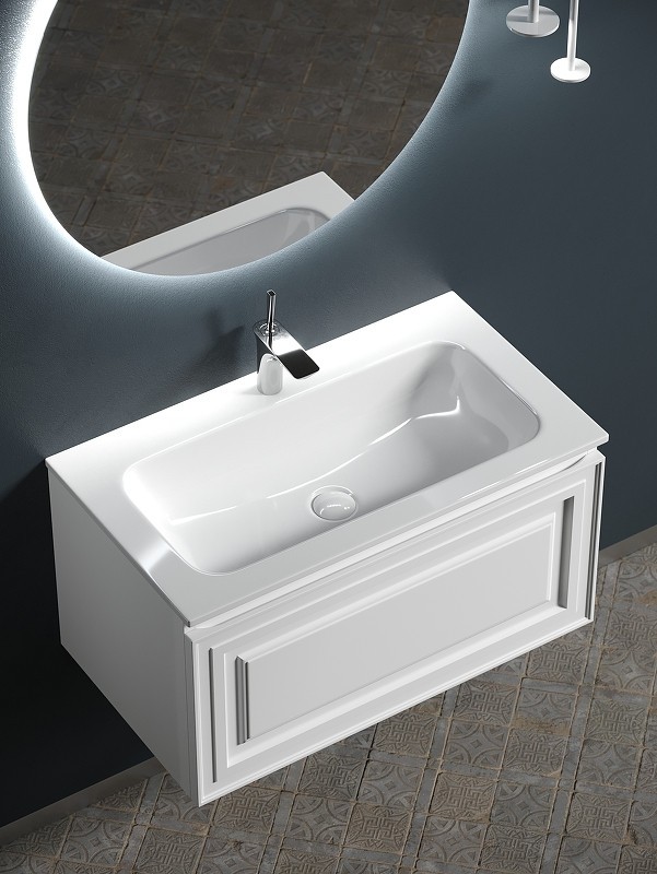 Тумба под раковину Sancos Very 80 VR80W подвесная Bianco