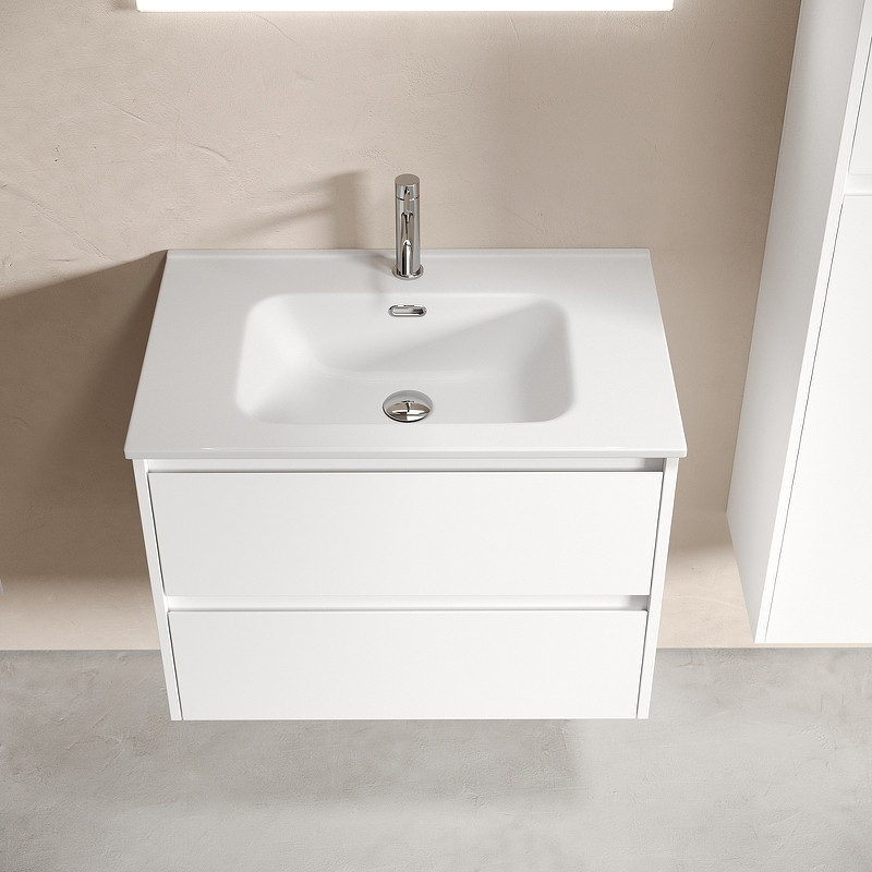 Тумба под раковину Sancos Libra 70 LB70W подвесная Белый глянец